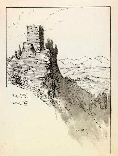 Ruins of Smlednik Castle by Ladislav Benesch